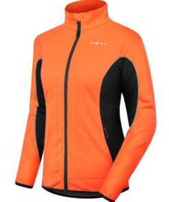 INBIKE Veste de Vélo Femme Hiver Thermo Réfléchissant Hydrofuge Coupe-vent Respirant Mode Élégant_taille M_COLOR Noir_Ve