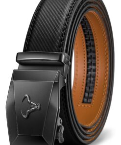 Ceinture Homme en Cuir BULLIANT, Ceinture Cuir Automatique pour Hommes, Taille Réglable 35mm