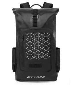 Sac à Dos Vélo Étanche 100% – Noir – Réfléchissant – 25L & 30L