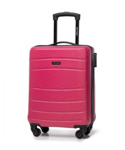 Valise de Voyage WITTCHEN Rigide en ABS 4 Roulettes Pivotantes Globe Line Serrure à Combinaison Poignée Télescopique