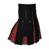 Caxndycing Kendo Kilt écossais gothique vintage plissé tartan irlandais
