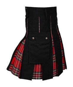 Caxndycing Kendo Kilt écossais gothique vintage plissé tartan irlandais
