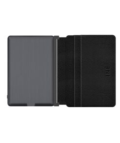 Xoopar Iné Porte-Cartes à Batterie intégrée 3000mAh en Cuir Recyclé Ultra-Fin avec Protection RFID (4 Cartes, Anthracite