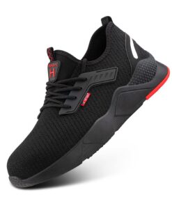 Hitmars Chaussures de Sécurité Hommes EU36-48 Antidérapante Embout Acier Noir Cuisine