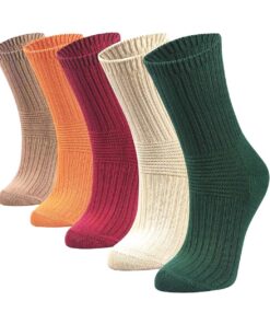 Chaussettes en bambou lavendel femme - douces et respirantes - multicolore 35-40 - 5 paires mollets.formelles.tricoté