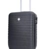 VIDA since 1995 Valise Rigide VR611B Double Roulettes 2 en 1 (Black) S-Cabine 34L |5kg 35x20x55cm Qualité/Prix Voyage Af