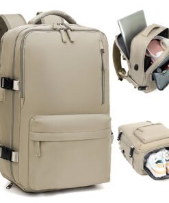 Kommodum KM05 Sac à dos pour Ryanair 42 x 23 x 30 cm - Bagages à main étanche avec USB pour voyage Avion Vols