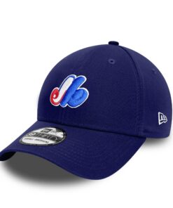 New Era MLB Casquette de Baseball 39Thirty Bleu Unisexe Visière IncurvéeLogo de l'équipe Chic et Comfortable Chapeau 393