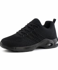Hitmars Basket Femme Running Chaussures Sport Sneakers Femmes Marche Fitness Coussin d'air Noir 41