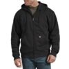 Titre SEO optimisé : Sweatshirt Full Zipper Fleece Hooded Dickies Homme - Chauffant - Idéal pour la saison hivernale - M