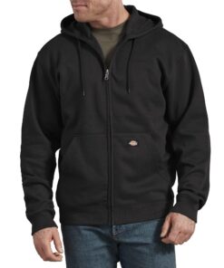 Titre SEO optimisé : Sweatshirt Full Zipper Fleece Hooded Dickies Homme - Chauffant - Idéal pour la saison hivernale - M