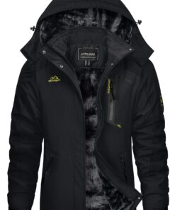KEFITEVD Veste Chaude d'Hiver pour Femmes Imperméable et Coupe-Vent Ideal pour Ski et Camping avec Capuche Amovible