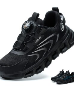 NBOFIEHY Chaussures de Sécurité Respirantes et Légères pour Hommes et Femmes - Confortables et Antidérapantes Basket de