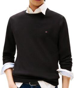 Tommy Hilfiger Pull Homme Essential Cotton Crew Neck Tommy Hilfiger en Coton