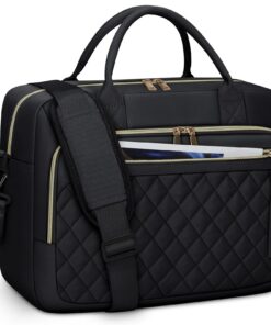 RAINSMORE Sac à ordinateur portable 17 pouces femme imperméable sac à bandoulière