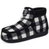Chausson Bottines GURGER pour Hommes Hiver Doublure en Fourrure Maison Mocassins Intérieur/Extérieur