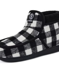 Chausson Bottines GURGER pour Hommes Hiver Doublure en Fourrure Maison Mocassins Intérieur/Extérieur