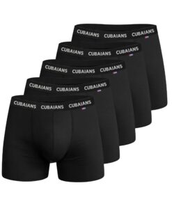 Jobabo Lot de 5 boxers rétro design pour homme occasionnels confortables
