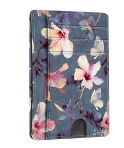Porte-Cartes FINTIE Ultra-Fin et Léger pour Femme/Homme - 7 Emplacements, Fenêtre d'Identification, RFID Blocage