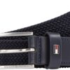 Tommy Hilfiger Ceinture Reglable Mixte Enfant - Taille Adaptable - Fonctionnelle - 3-12 ans - Bleu