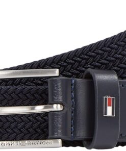 Tommy Hilfiger Ceinture Reglable Mixte Enfant - Taille Adaptable - Fonctionnelle - 3-12 ans - Bleu