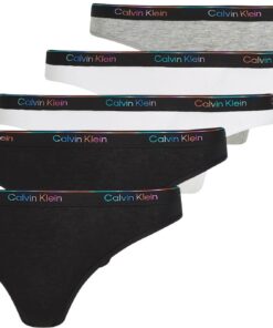 Calvin Klein Maillot de bain Slip Femme 5 PK Lv00qd5323 plage été sans couture résistante au sel