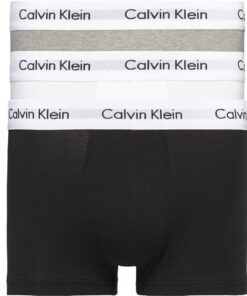 Calvin Klein Jeans Calecons et Slips 3 pièces Low Rise Trunk Noir