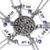 Collier Hifot Cristal Pizza pour 3 Filles, Accessoirede Mode pour Filles, Cadeau_anniversaire_3filles