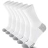 YouShow 6 paires de chaussettes pour hommes et femmes - Chaussettes de sport rembourrées respirantes - Chaussettes de ra