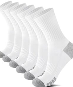YouShow 6 paires de chaussettes pour hommes et femmes - Chaussettes de sport rembourrées respirantes - Chaussettes de ra