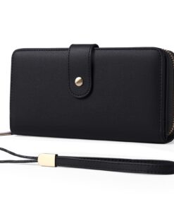 GAEKEAO Portefeuille Cuir Femme Populaire Grâce à Grande Capacité Porte Monnaie avec RFID Blocage, Idéal pour Femmes Act