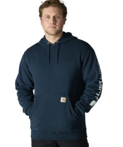 Carhartt Grande & LongUES Silde Logo Sweat à Capuche en Mêle Homme - Hiver Fashion
