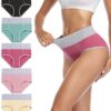 Culottes Coton WIRARPA pour Femmes Lot de 5 Taille Haute Confort Slips Femmes