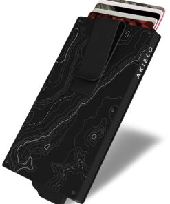 AKIELO Porte Cartes RFID Blocage – Homme – Protection Carte Bancaire sans Contact – Collection Alpha