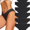 ALL OF ME Lot de 6 Culottes Femmes Coton Soft HipsterSexy Panties S-XL
