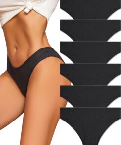 ALL OF ME Lot de 6 Culottes Femmes Coton Soft HipsterSexy Panties S-XL