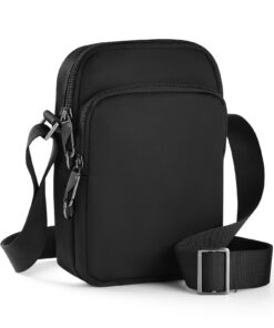 Sac Bandoulière BROADREAM Hommes - Petit Sacoche Bandoulière avec Reißverschluss Lock & RFID-Blockierung, Shoulder Bag É