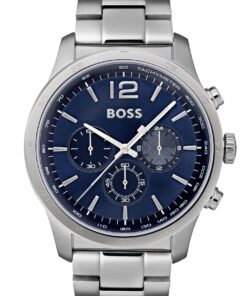 BOSS Chronographe Quartz Homme Acier Inoxydable Argenté Modele 1513527