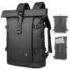 HK Sac à Dos Rolltop étanche Antivol pour Hommes Femmes Travail Voyage