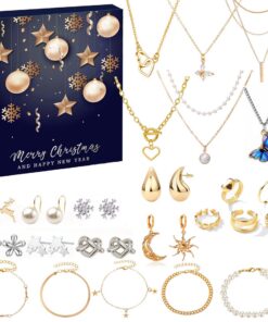 Calendrier de l'avent bijoux Hifot 2025 Femme Ado Fille Or Argent - 24 Surprises Cadeaux Noël Epouse Mère Petite Amie