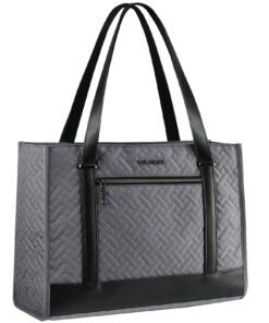 EMPSIGN Sac Cabas Femme 15,6 Pouces Ordinateur Portable Nylon Grandstockage Travail Voyage Femmes Tote Bag