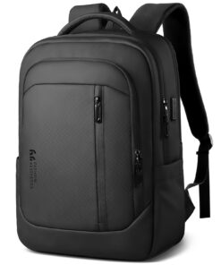 HK Sac à Dos Ordinateur Portable 17 Pouces Homme Noir | Imperméable Antivol | USB Charging Port | Fonctionnel | Voyage |