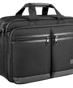 KROSER 18" Sac à main Bandoulière pour Ordinateur Portable Porte-documents Élégant pour Hommes Extensible et Imperméable