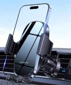 Miracase Support Telephone Voiture Populaire par Les Conducteurs pour Voyages en Voiture avec Aération Pare Brise Compat