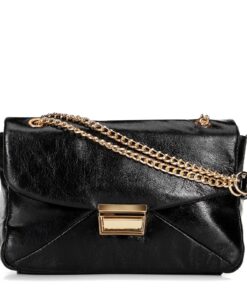 Sac à bandoulière WITTCHEN pour femme | En similicuir brillant | Accessoire tendance pour soirée chic