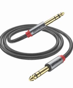 ANYPLUS Cable Jack Guitare, 1M, pour Amplificateur Électrique, Guitare Électrique, Piano Électrique