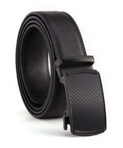 Amexo Ceinture Homme en Cuirpour Affaires et Jeans Taille Ajustable Réglable à Cliquet