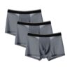 JEKE-DG boxer sexy en maille respirante pour homme en soie glacée - Transparent - Idéal pour une tenue légère et comfort