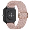 Bracelet Wanme pour Amazfit GTS 2 Mini/GTS 4 Mini 20mm Élastique en Nylon Tressé Réglable, Rose (20mm, Rose)