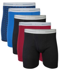 Gildan Homme Boxer Briefs Regulier Lot de 5 Multipack OEKO-TEX STANDARD 100